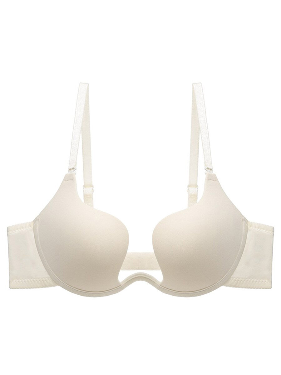 U-shaped bra gathers sexy seamless backless wedding dress underwear